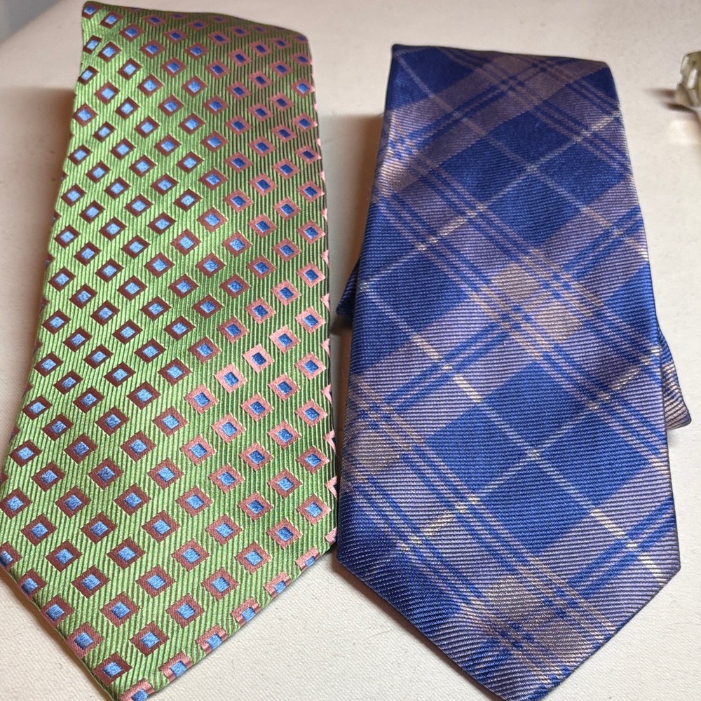 Holland & Sherry London Lot of Two Silk Ties